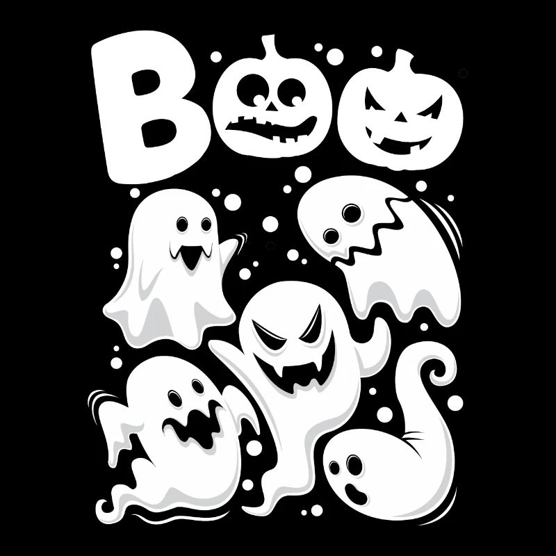 BOO Ghosts Effraie Halloween