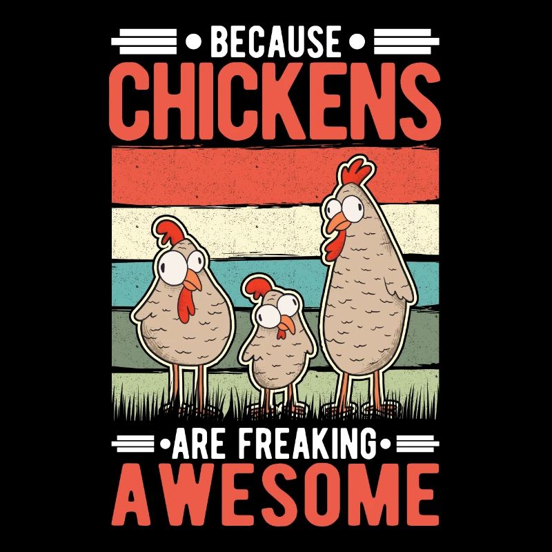Parce que les poulets sont vraiment géniaux Hühnchen