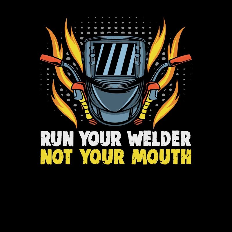 Welder slogan design for metal workers