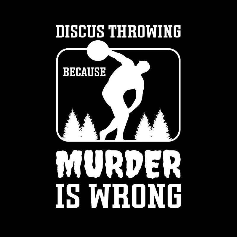Throwing Discus Because Murder Is Wrong. discus throwing