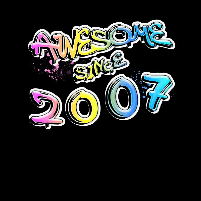 Awesome since 2007 Graffiti Motiv