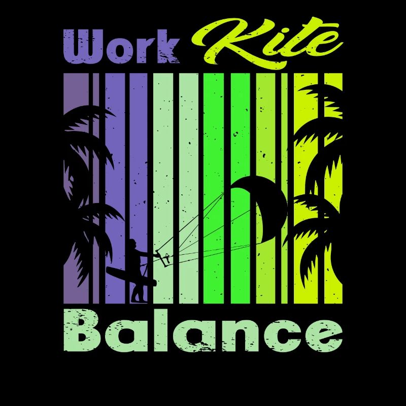 Work Kite Balance. Lifestyle Vintage Design, Work