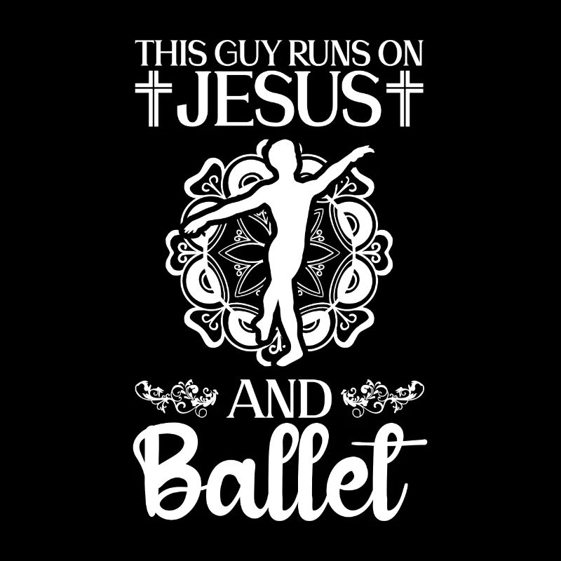 Dieser Typ läuft auf Jesus und Ballett Tänzer
