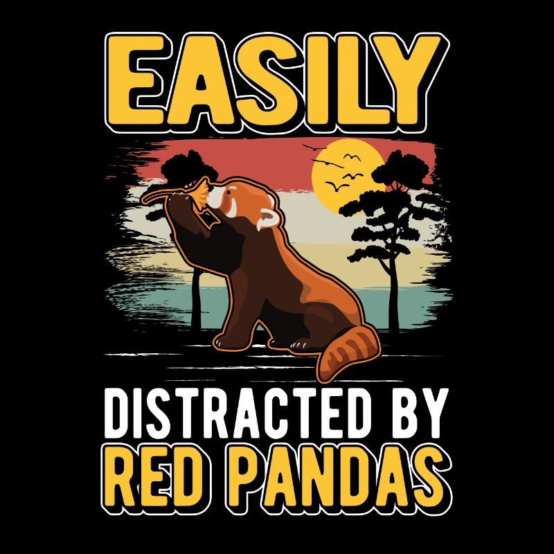 Facilement distrait par les pandas roux Roter Panda