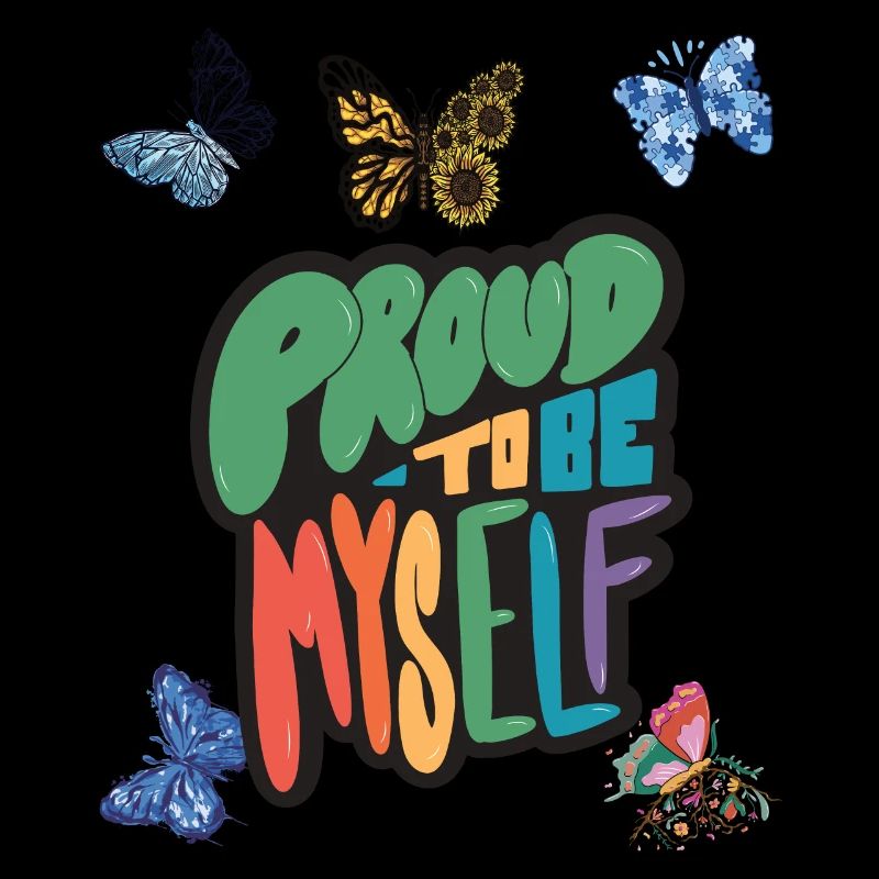 Butterfly Proud Motivational Saying avec Butterfli