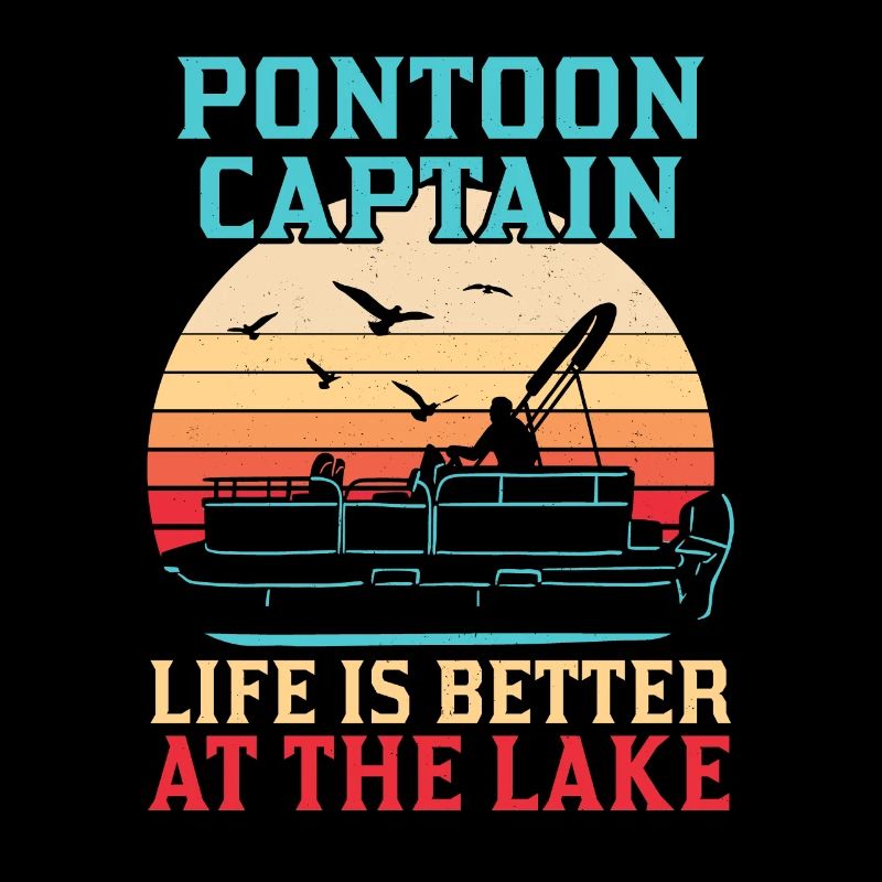 Pontonboot Kapitän Bootfahren See Pontoon