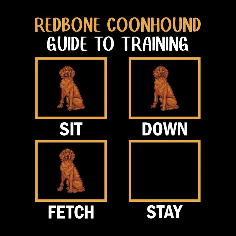 Redbone Coonhound Hund Geschenk