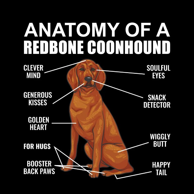Redbone Coonhound Hund Geschenk