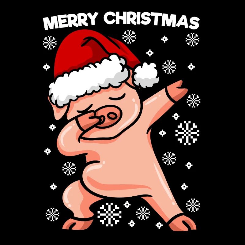 Dabbing Pig Joyeux Noël