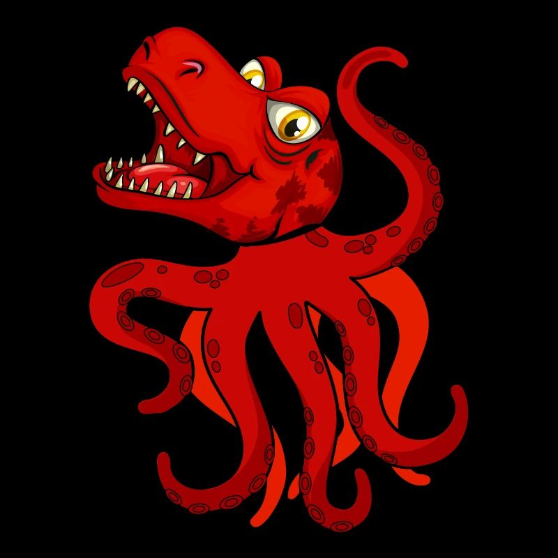 Octopus Kraken Dinosaure Céphalopode - Drôle de pieuvre
