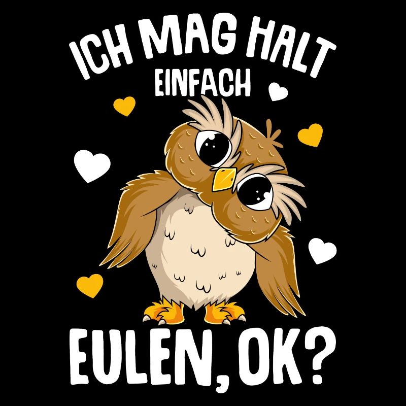 Ich mag halt Eulen Mädchen Kinder Eule