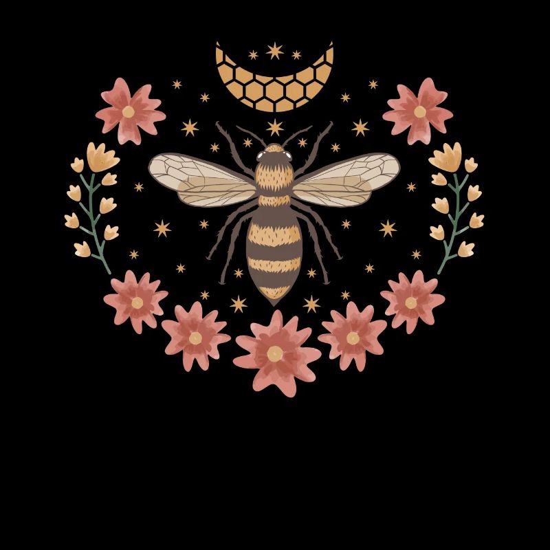 Flowers Bees Shirt Gift Beekeeper