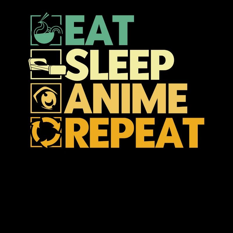 Manger Sommeil Anime Répéter
