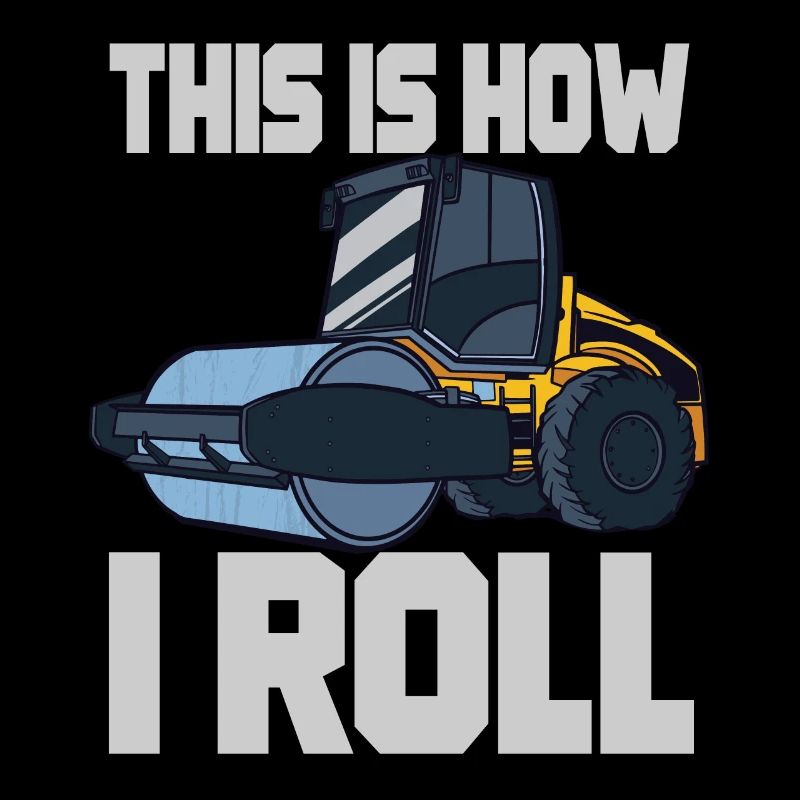 Steamroller Vehicle Construction Labourer Site