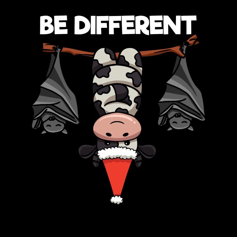 Be Different Kuh Fledermaus Weihnachtsmann