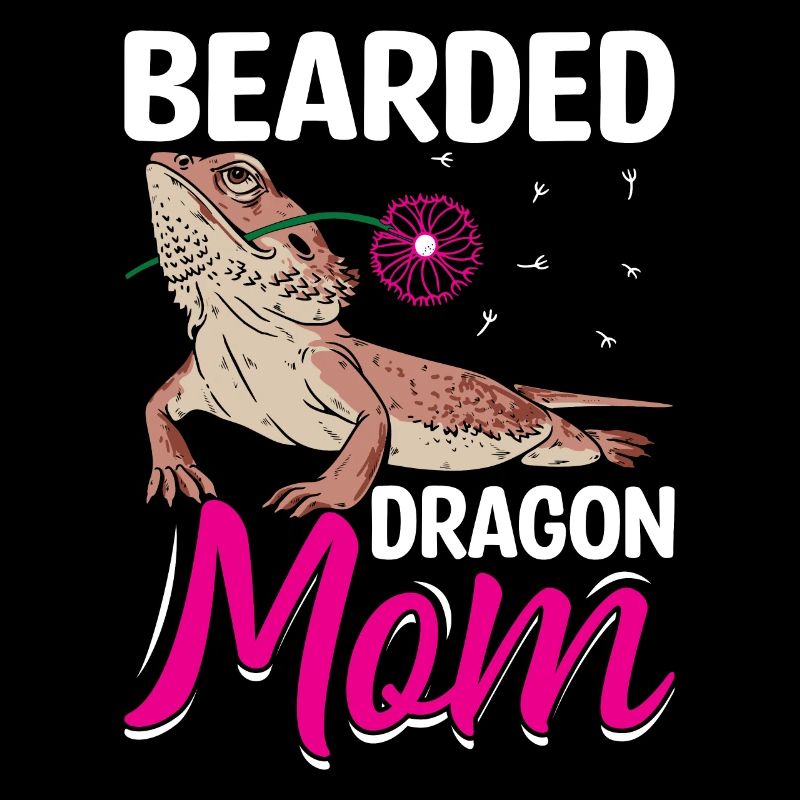 Bartagame Mama Echse Reptil Haustier Terrarium