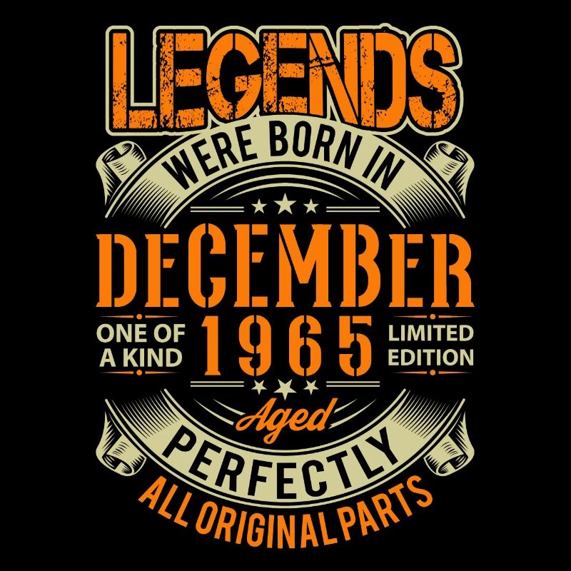 1965 Dezember Geburtstag Legende