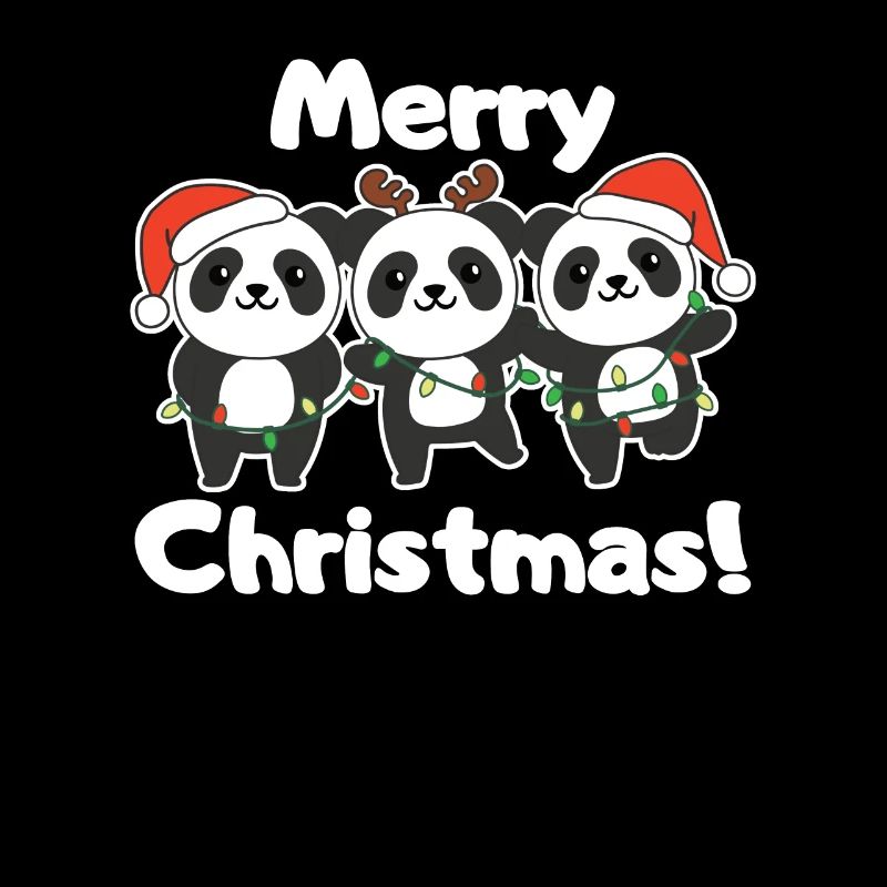 Panda Noël Animaux Pandas Joyeux Noël