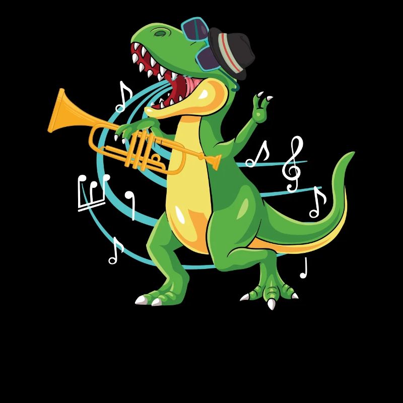 Trumpet Player T Rex Jazz