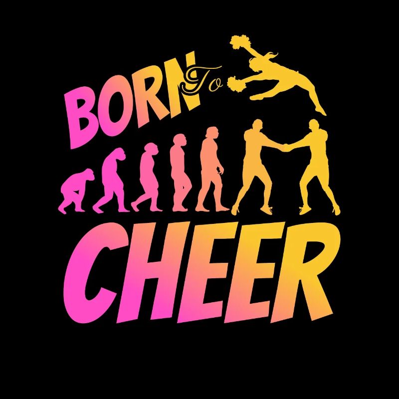 Born To Cheer Shirt Evolution Cheerleader