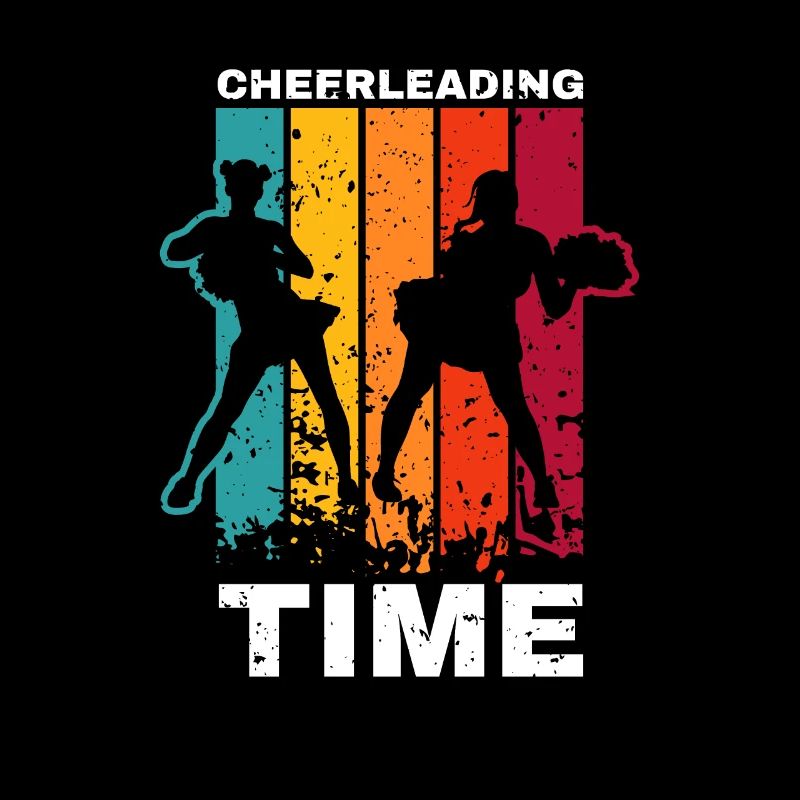 Cheerleading Time Vintage Retro Geschenk