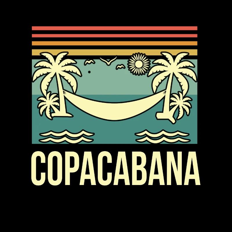 Copacabana Rio Palms Summer Beach Sun Brésil