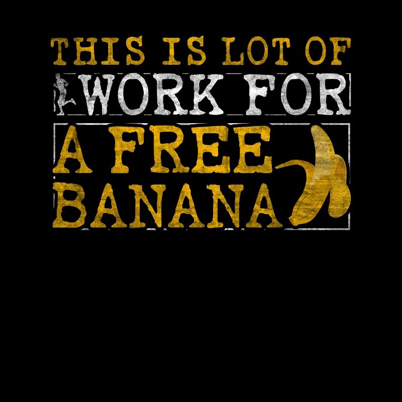 Beaucoup de travail pour un coureur de marathon de banane gratuit