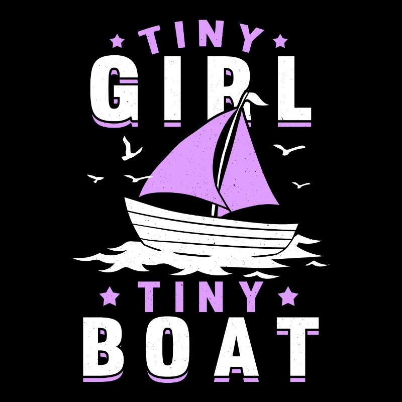 Kleines Mädchen Kleines Boot Segelschule Ostsee