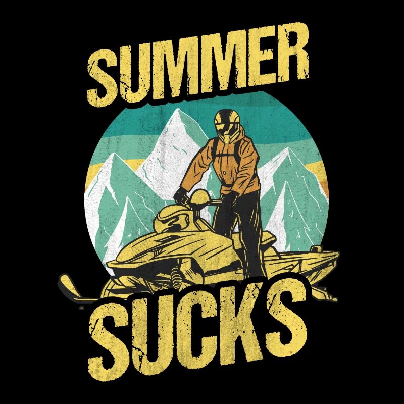 Summer Sucks Snowmobile