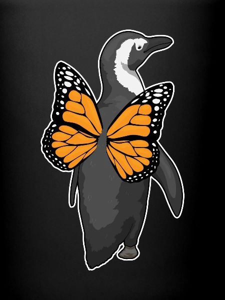 Ailes de papillon de pingouin