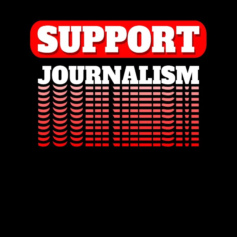 Soutenez le cadeau de chemise de journaliste de journalisme