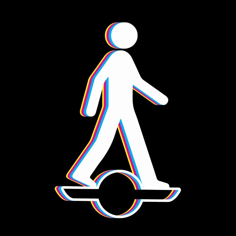 Strichmännchen Onewheel Shirt Geschenk