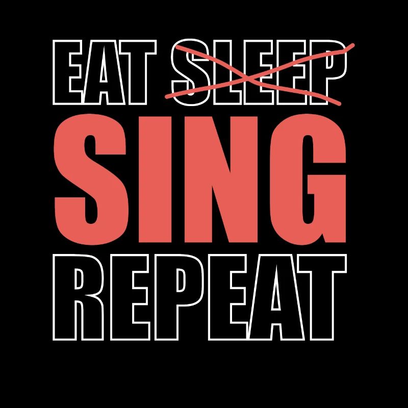 Manger dormir chanter répéter chemise