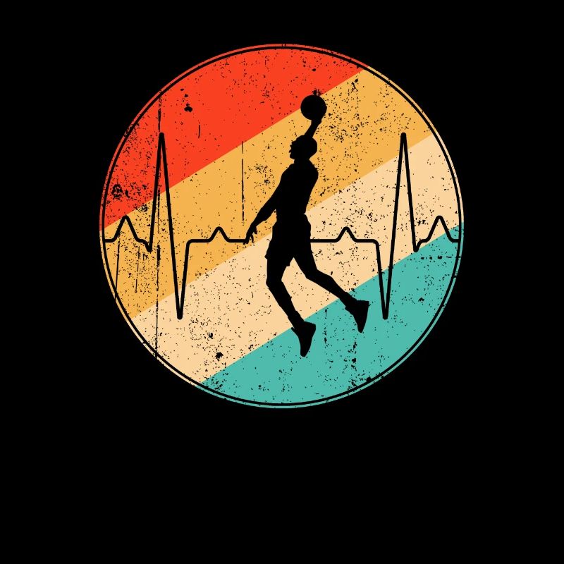 Baseball retro heartbeat
