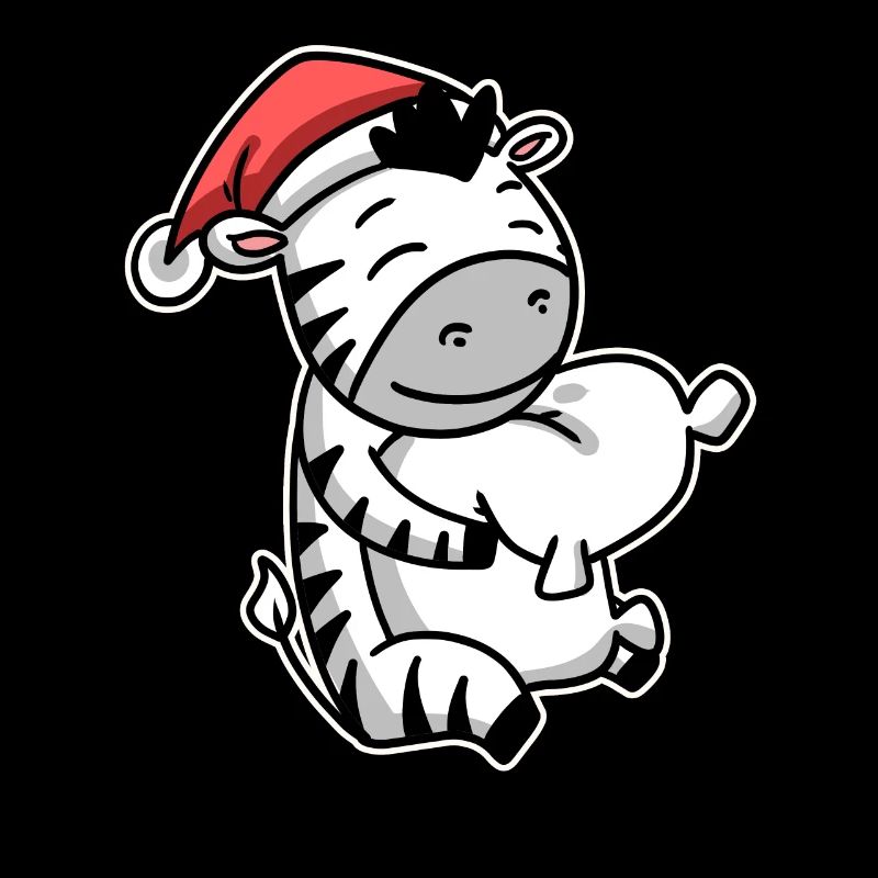 Zebra Christmas Sleep Sleep Sleep