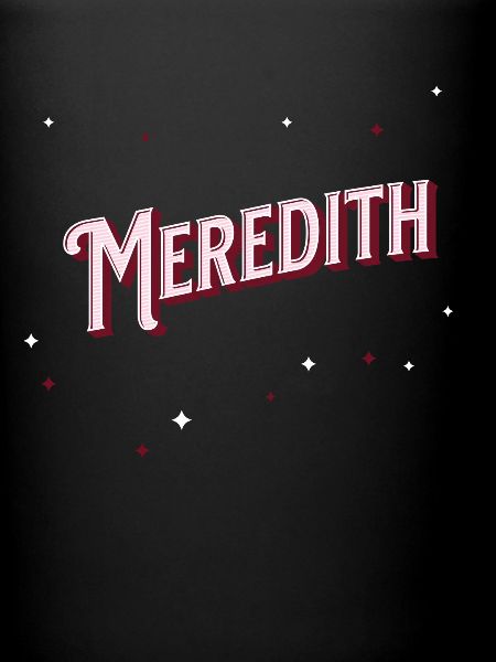 Meredith name personalized