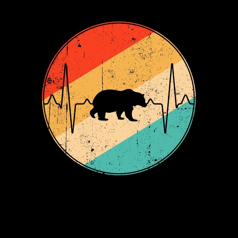 Bear Retro Heartbeat