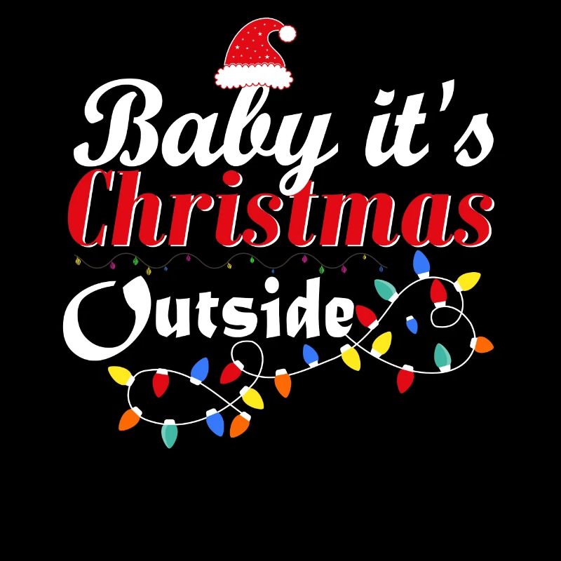 Bébé, c’est Noël à l’extérieur du