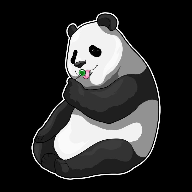 Panda lollipop