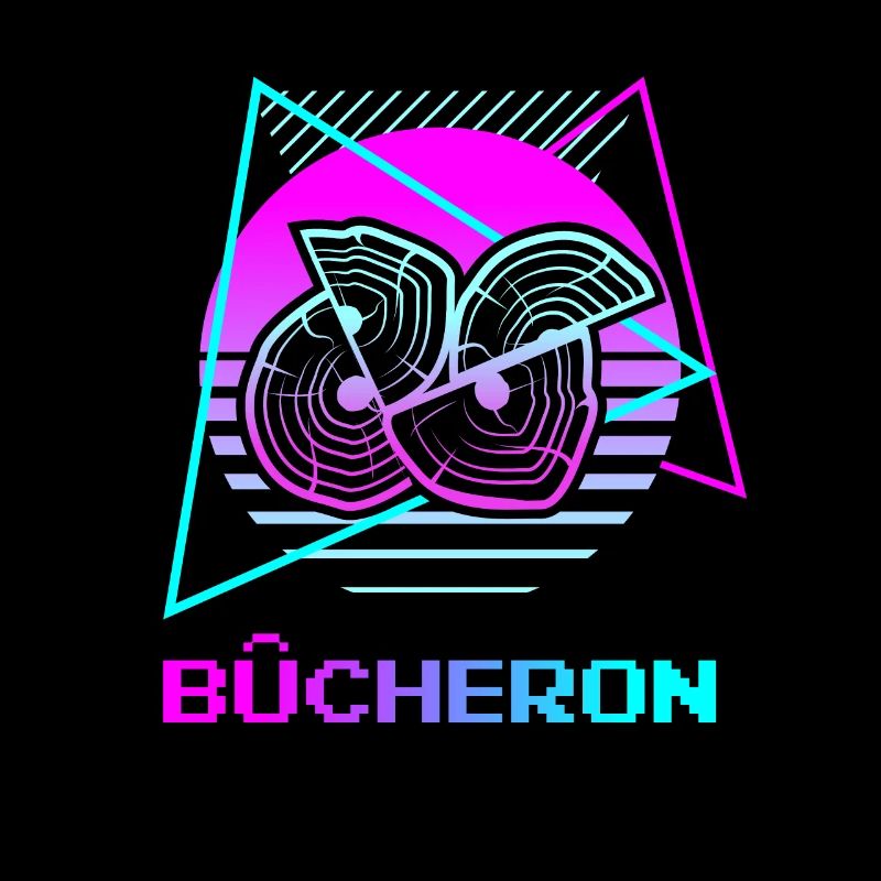 Retro Bûcheron Travail Du Bois