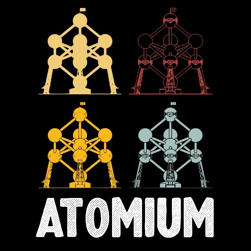 Noyau atomique de l’Atomium de Bruxelles Physics Science