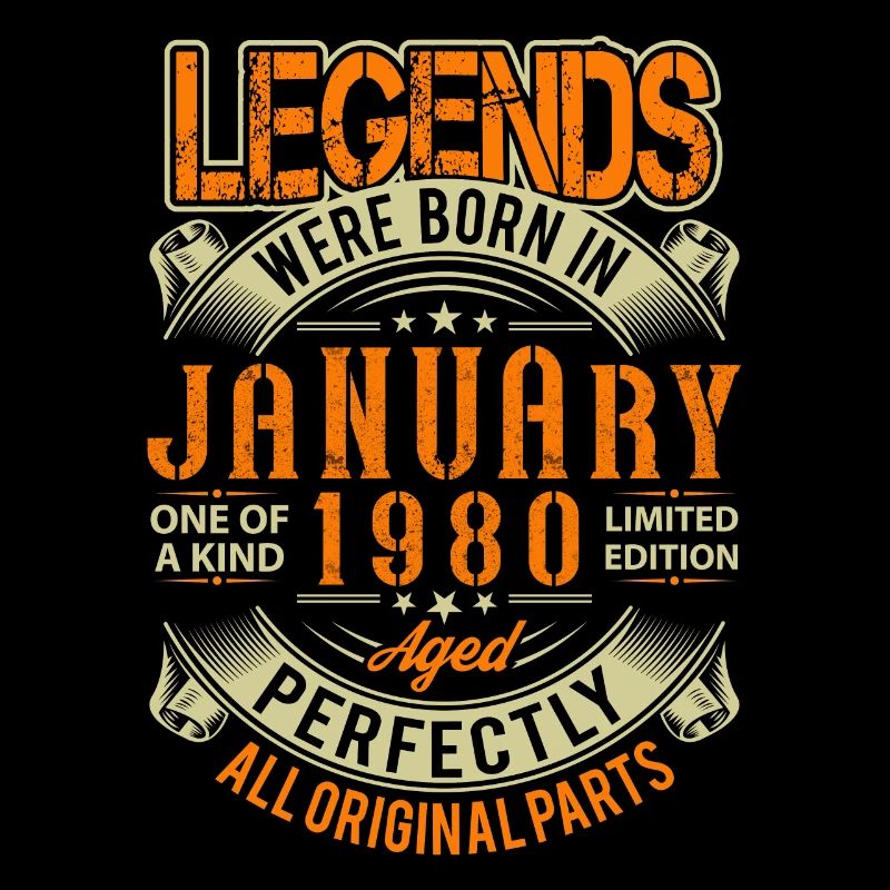 1980 Janvier Birthday Legend