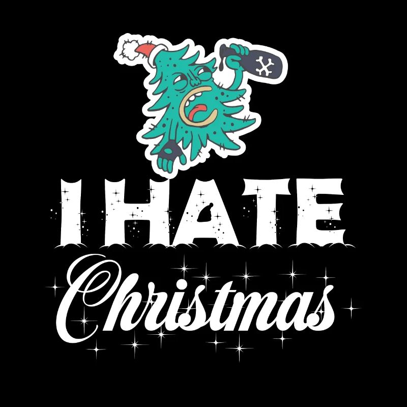 Crazy Christmas Tree Funny Punk Ironic