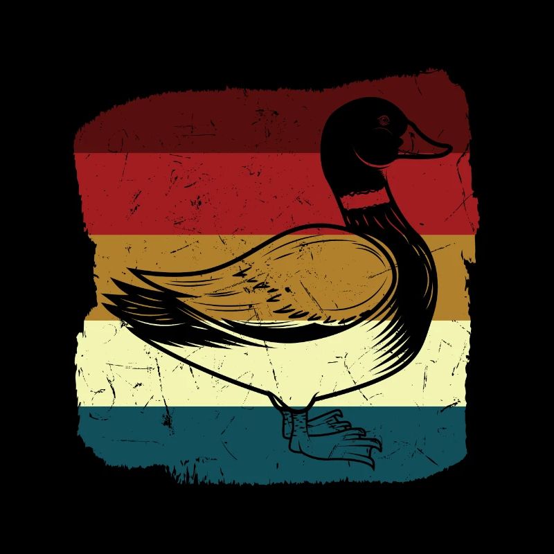 Vintage Duck Distressed Duck Hunter