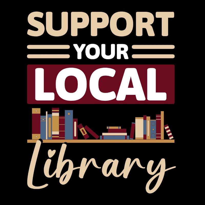 Support Your Local Library Shirt Geschenk