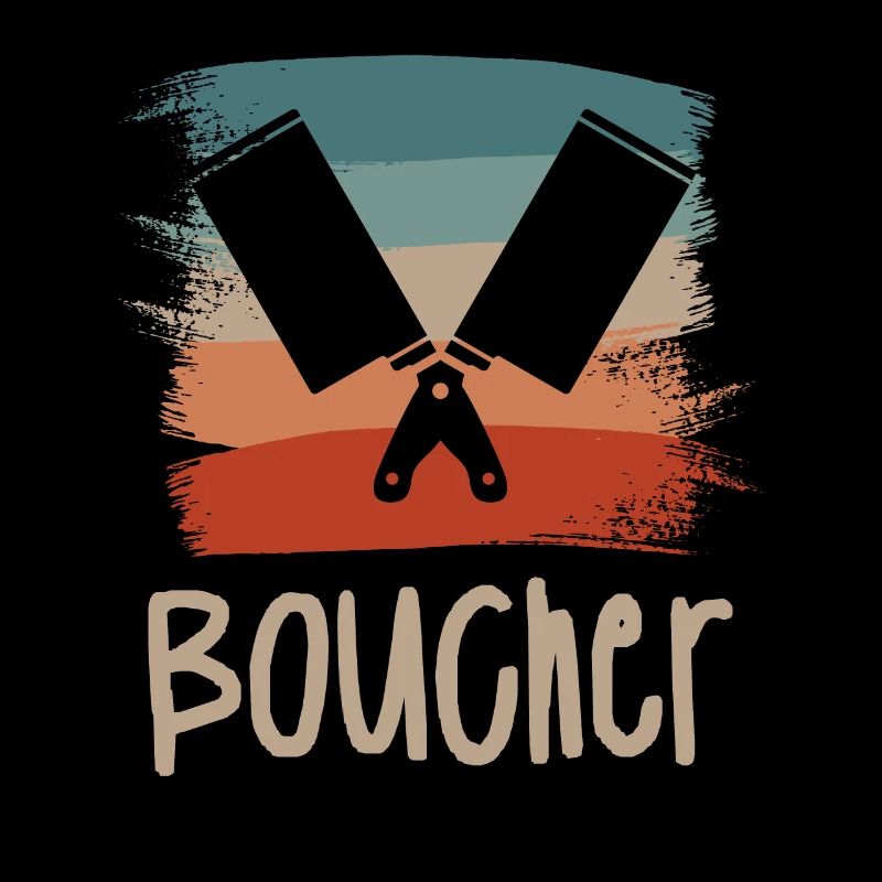 Vintage Retro Boucher Boucherie