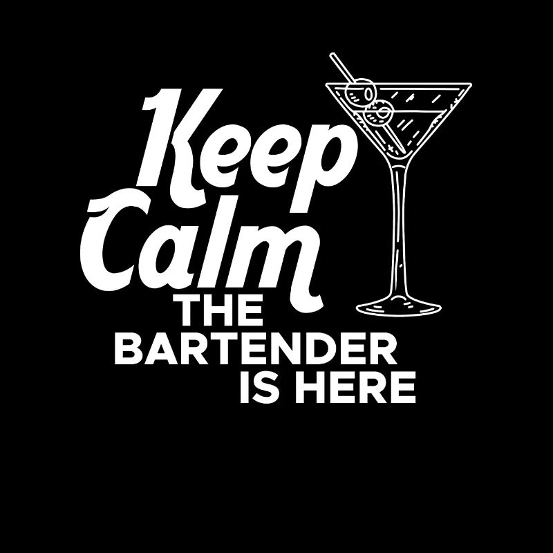 Keep Calm The Bartender Is Here Shirt Geschenk