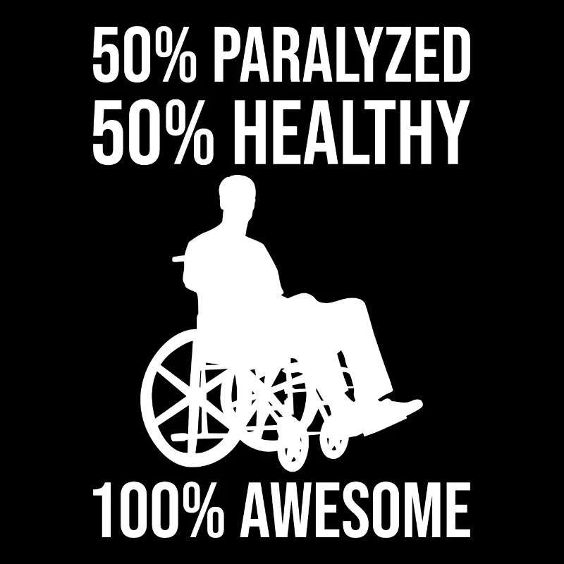 Drôle de lésion de la moelle épinière Coupe transversale du fauteuil roulant