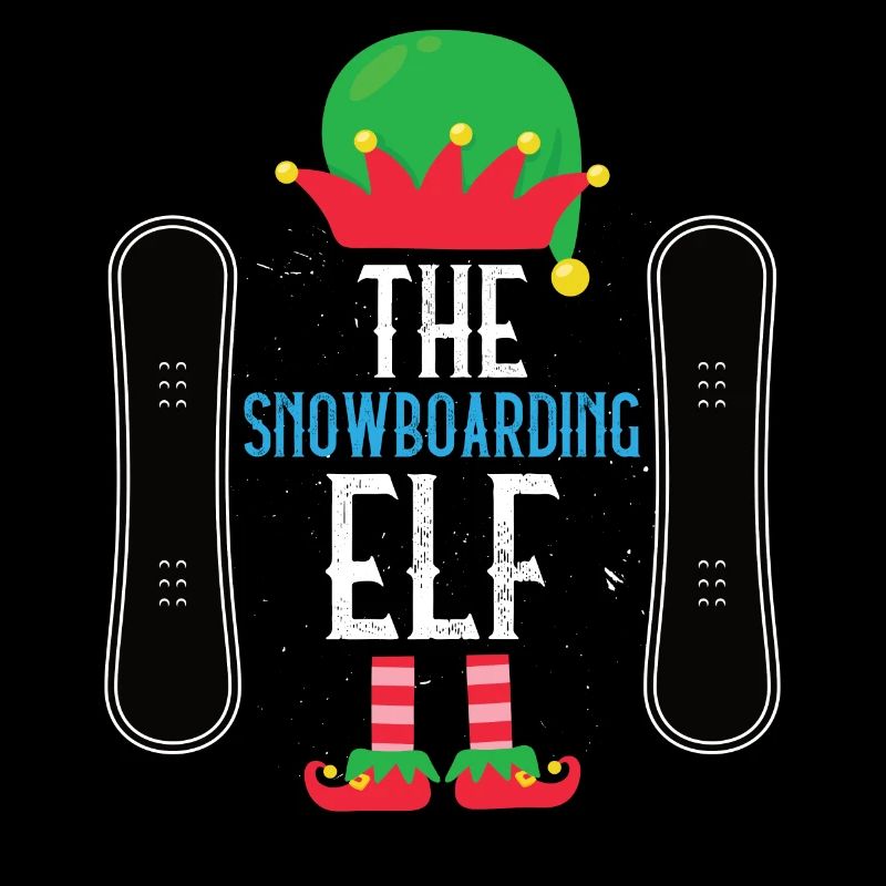 Snowboarder The Snowboarding Elf Wintersport