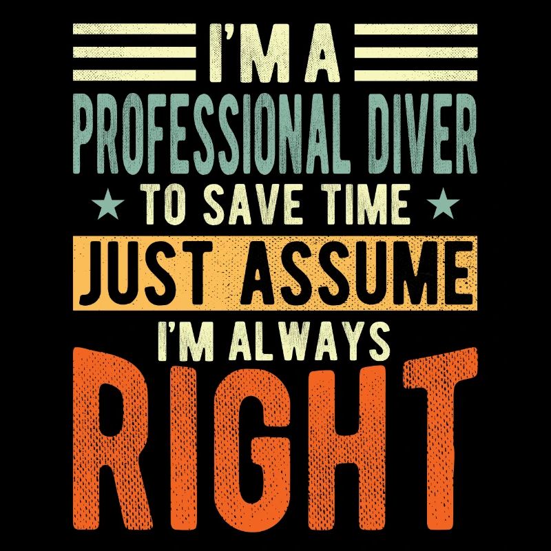 Professioneller Taucher